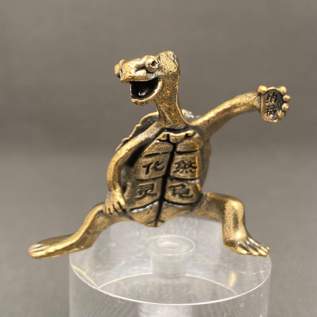 Chinese Style Brass Turtle Crafts Decoration Desktop Ornaments