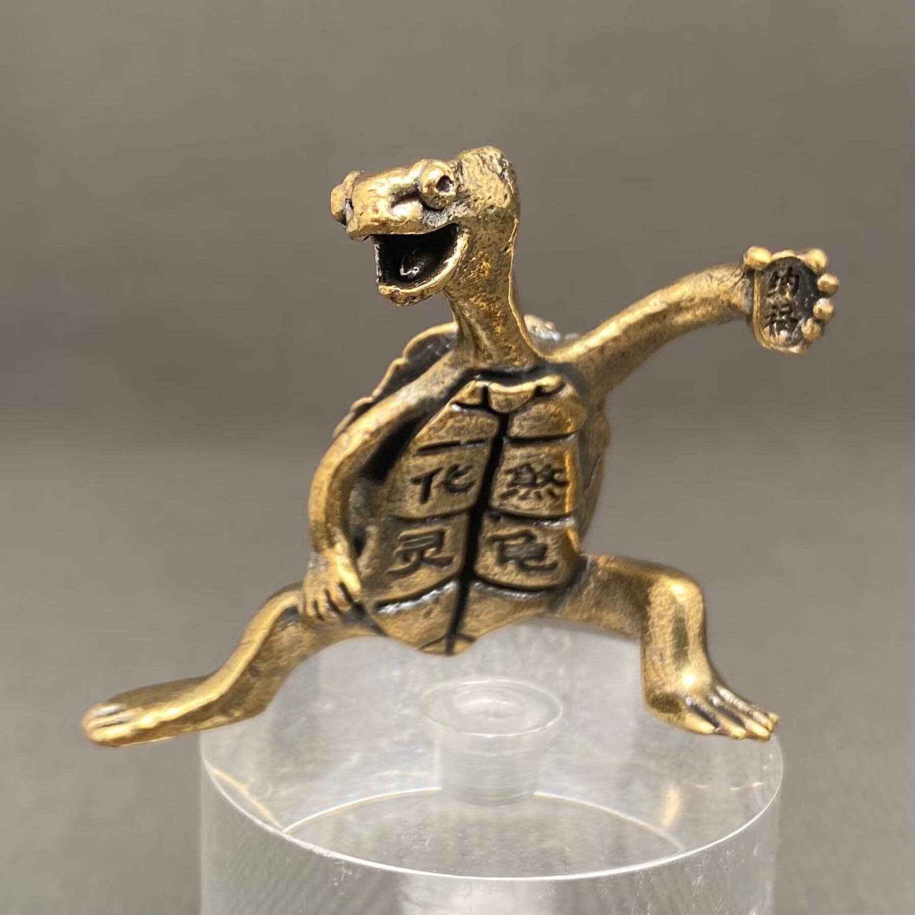 Chinese Style Brass Turtle Crafts Decoration Desktop Ornaments