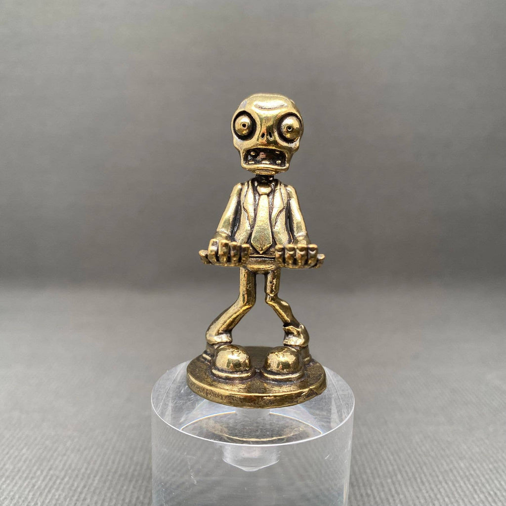 Brass Zombies In Suits Crafts Decoration Desktop Ornaments