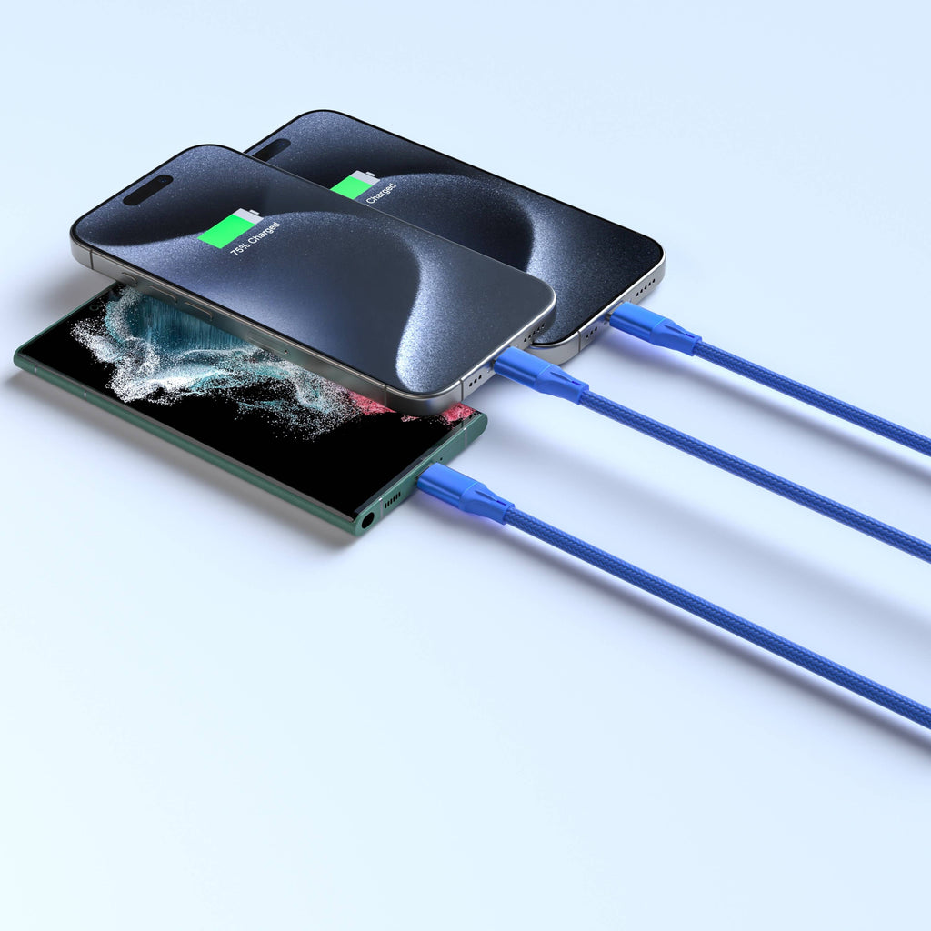 3-in-1 Cable For IPhone/Ipad & Android Devices - Retail Pack