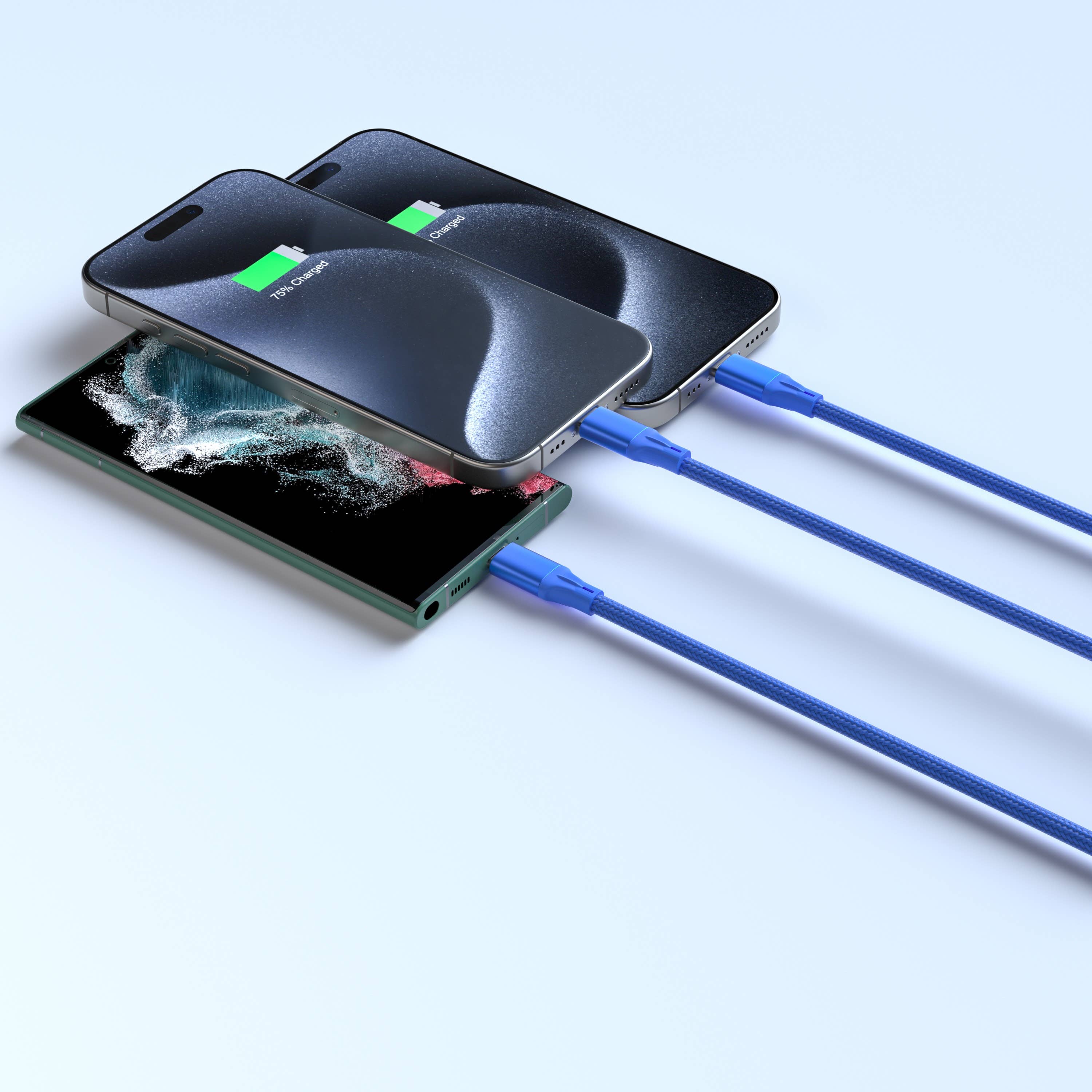 3-in-1 Cable For IPhone/Ipad & Android Devices - Retail Pack
