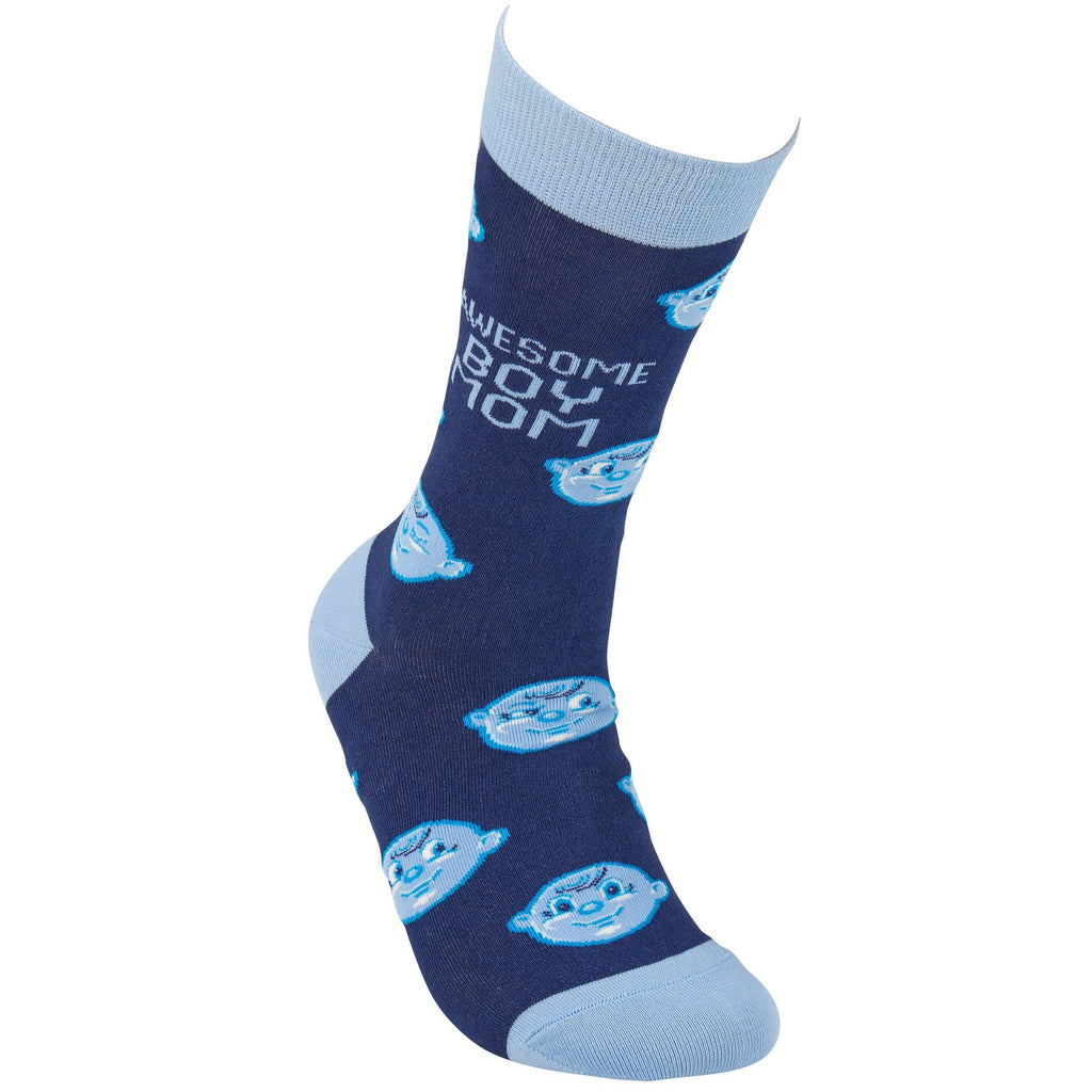 Awesome Boy Mom Socks
