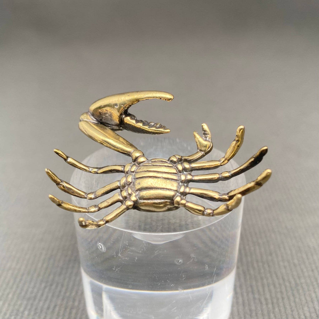 Brass Giant Claw Crab Crafts Decoration Desktop Ornaments