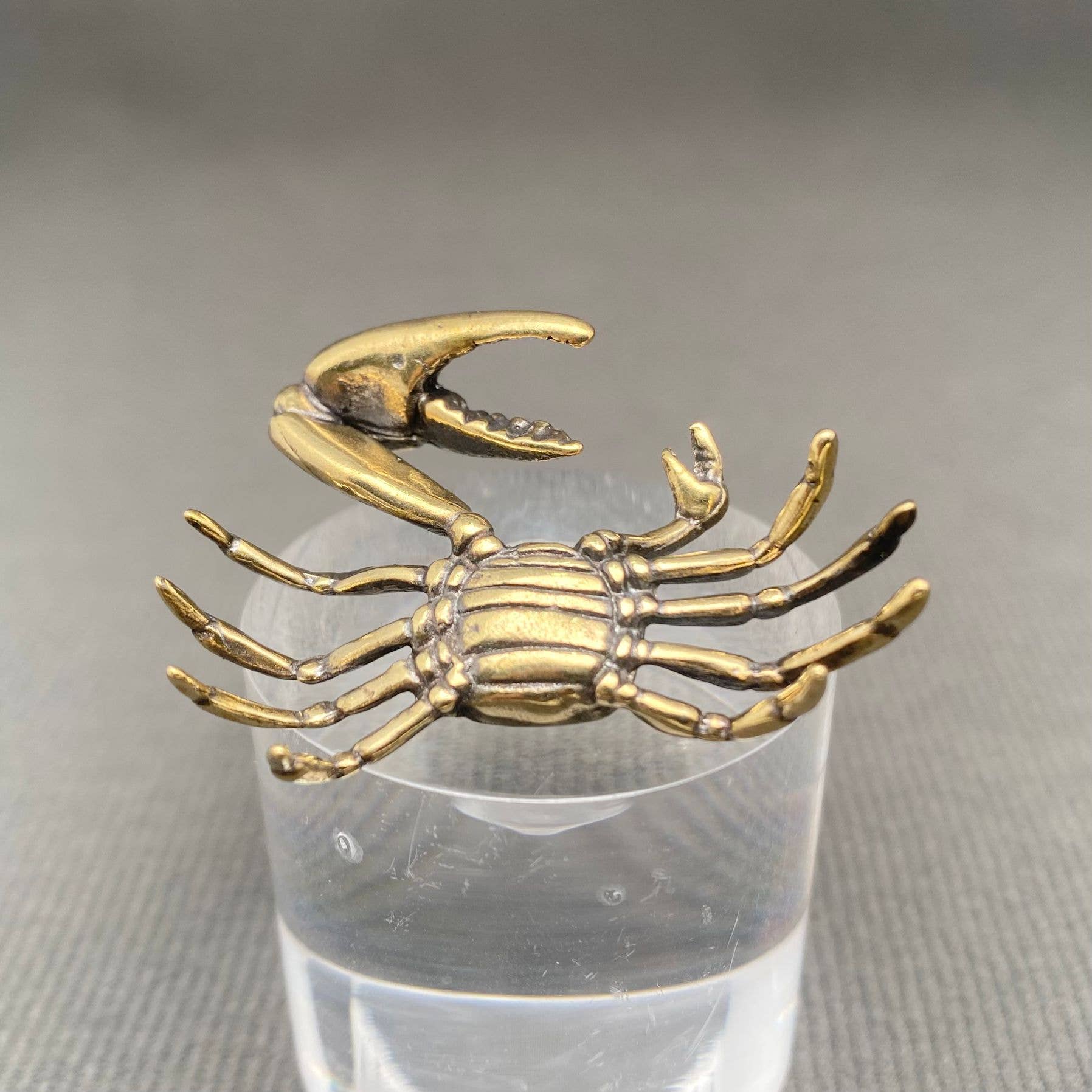 Brass Giant Claw Crab Crafts Decoration Desktop Ornaments