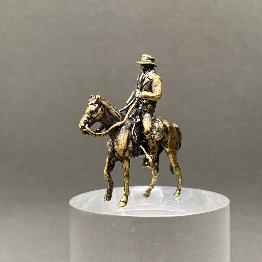 Brass Escort On Horseback Crafts Decoration Desktop Ornaments