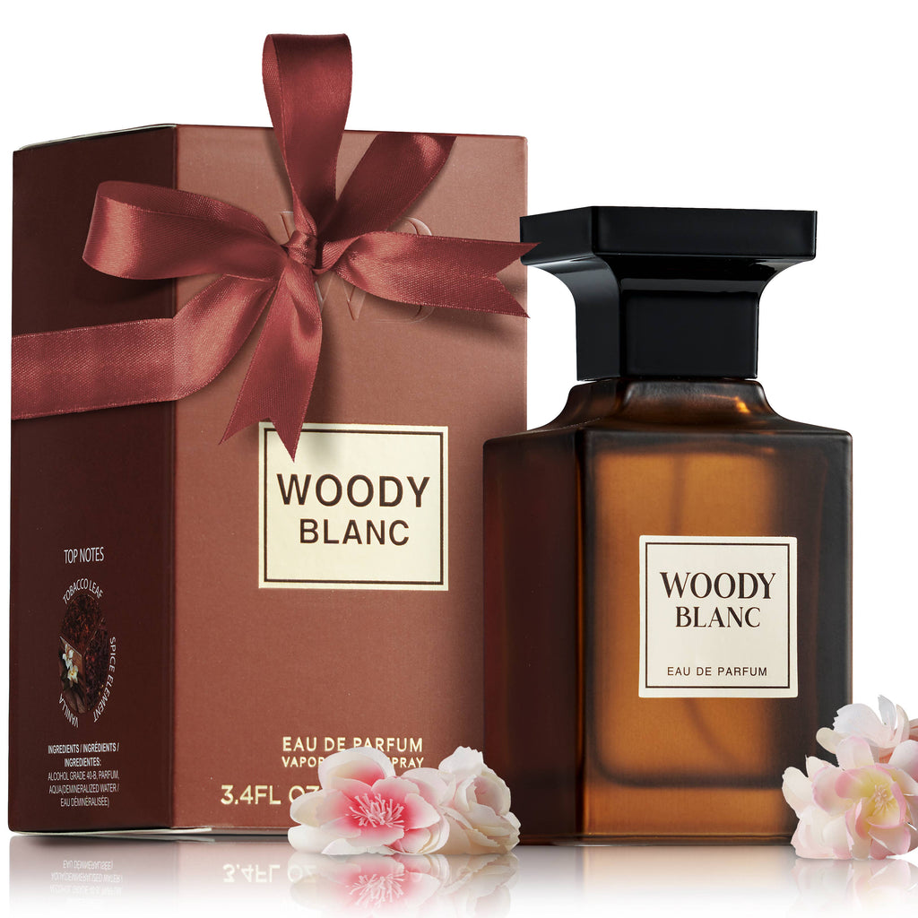 Woody Blanc 3.4oz Perfume for Men & Women, Luxury Mist Spray