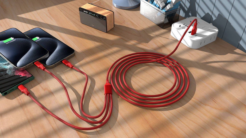 3-in-1 Cable For IPhone/Ipad & Android Devices - Retail Pack