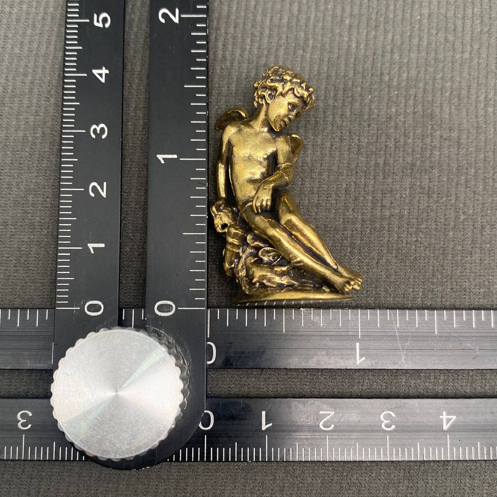 Brass Statue of Angel Crafts Desktop Ornaments Decoration