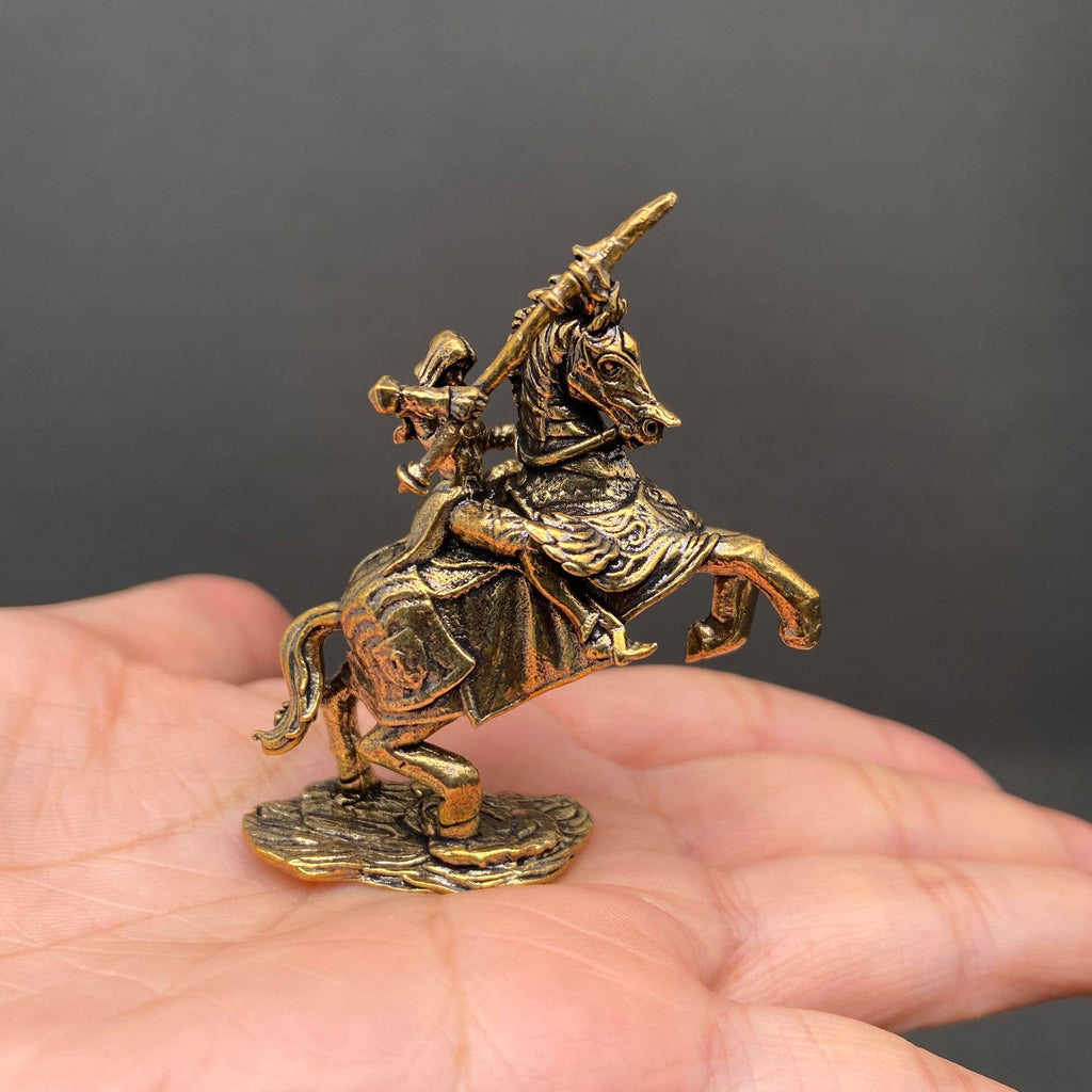 Brass Female Knight Crafts Decoration Desktop Ornaments
