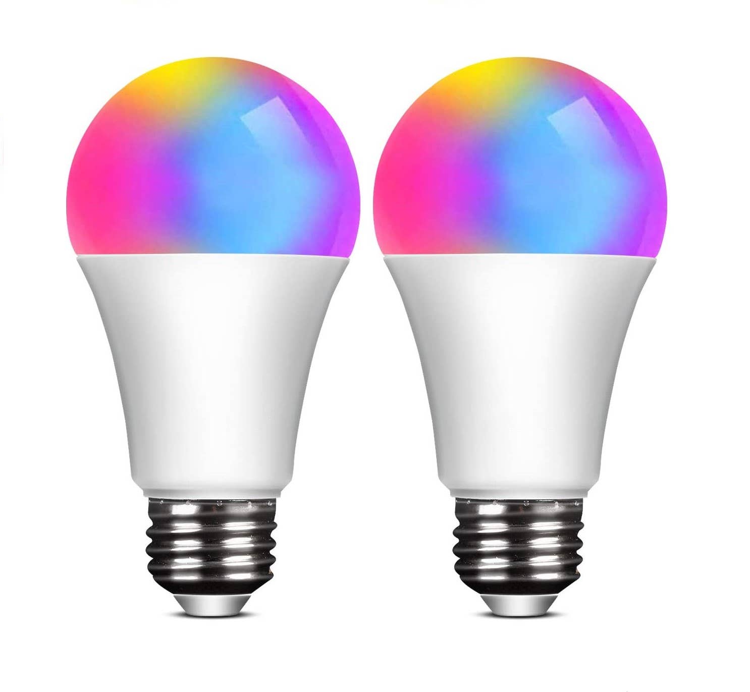 2-Pack Smart Home Multi-Color LED A19 Bulb 5W- Retail Pack