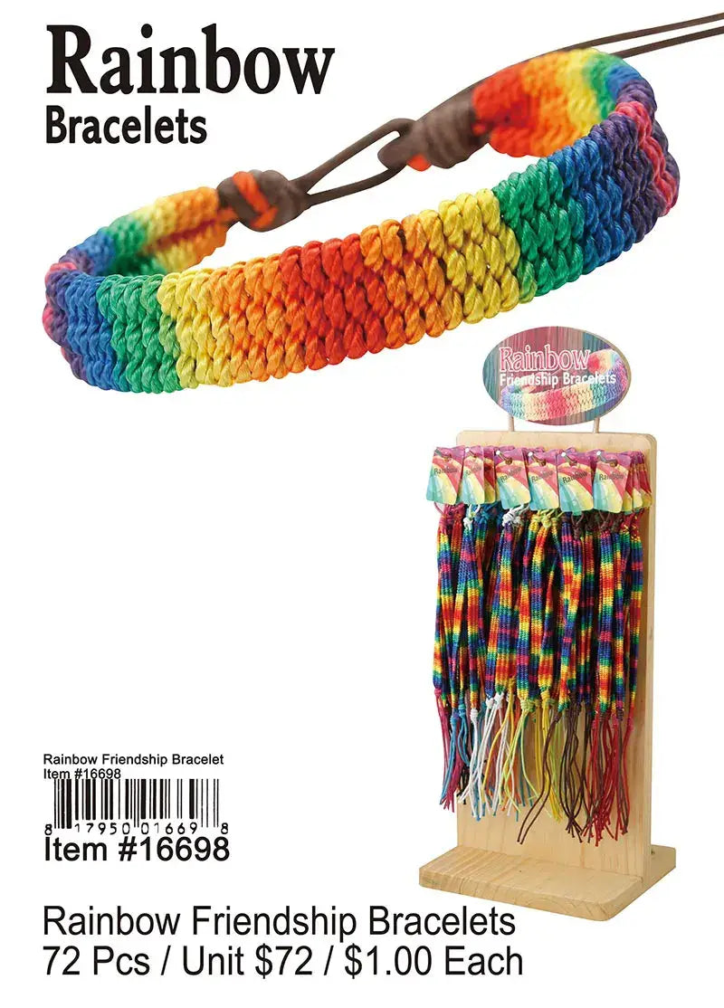 Rainbow Friendship Bracelets .