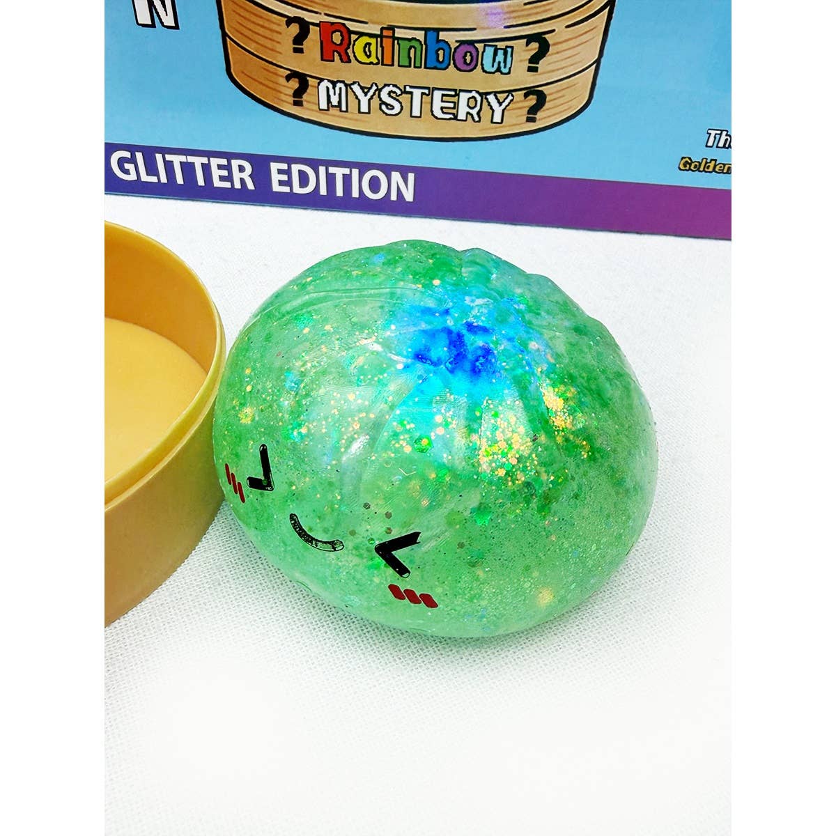 Glitter Light Up Mystery Dumpling Squishy with Steamer