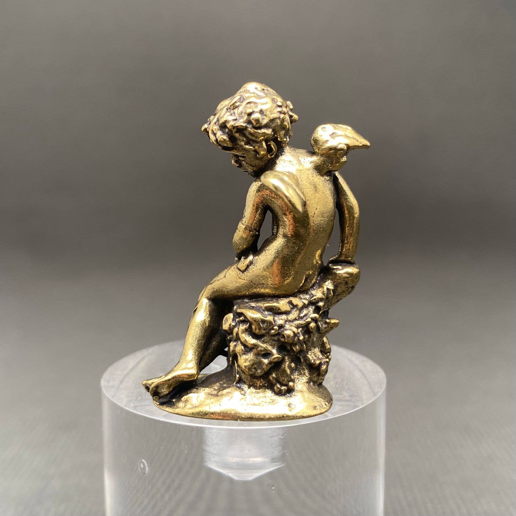 Brass Statue of Angel Crafts Desktop Ornaments Decoration