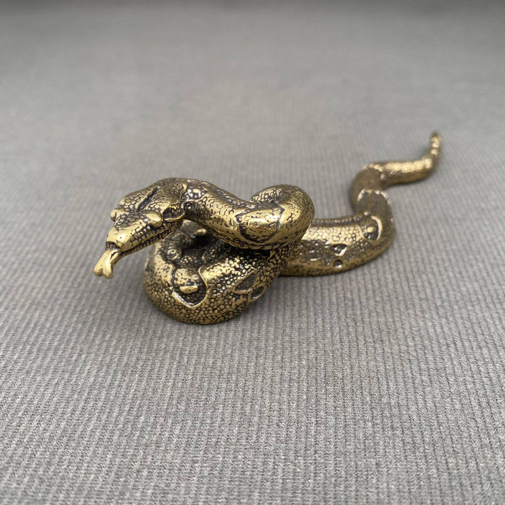 Brass Python Crafts Decoration Desktop Ornaments