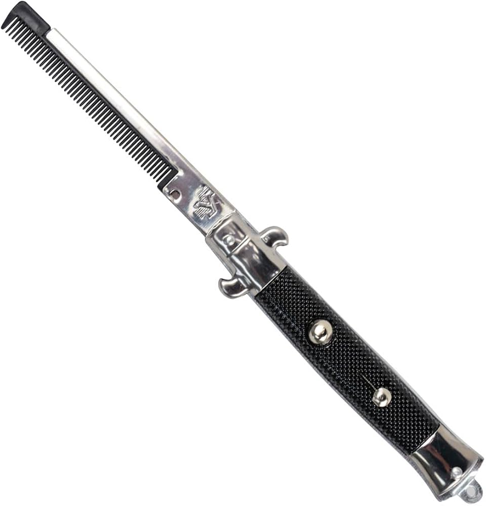Folding Pocket Comb - Switchblade Style