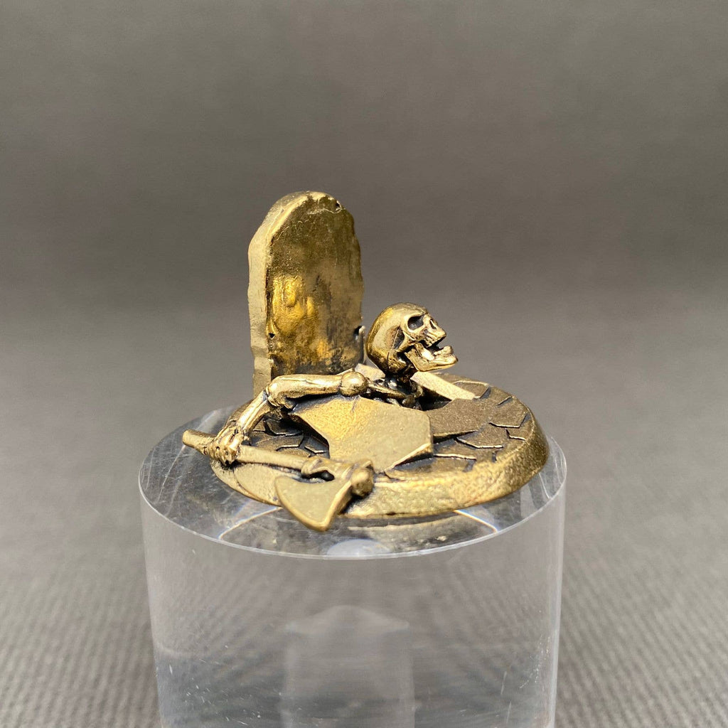 Skeleton In The Tomb Brass Crafts Decoration Desktop Ornaments