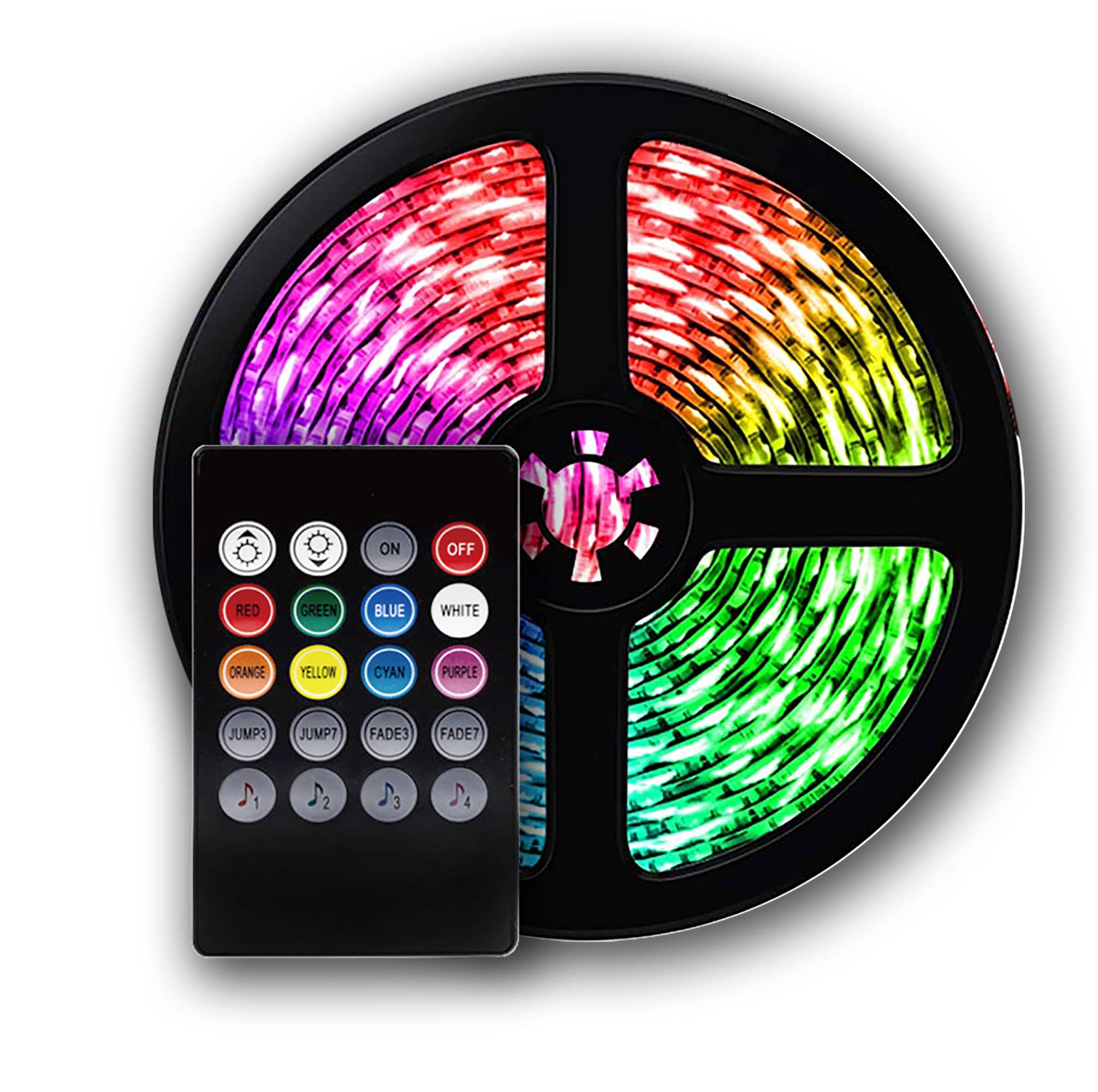 Sound Activated Multi-Color LED Light Strips- 15/20/30/50 ft