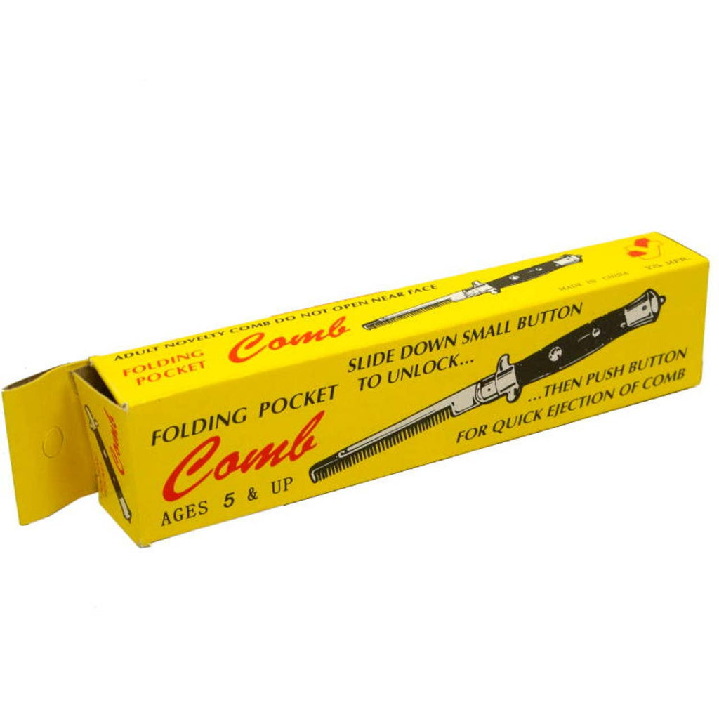 Folding Pocket Comb - Switchblade Style