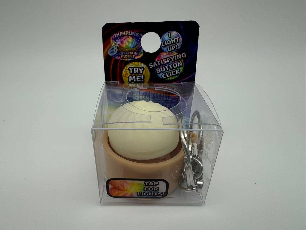 Fun Doh Dumpling Light-Up Click Fidget Keychain