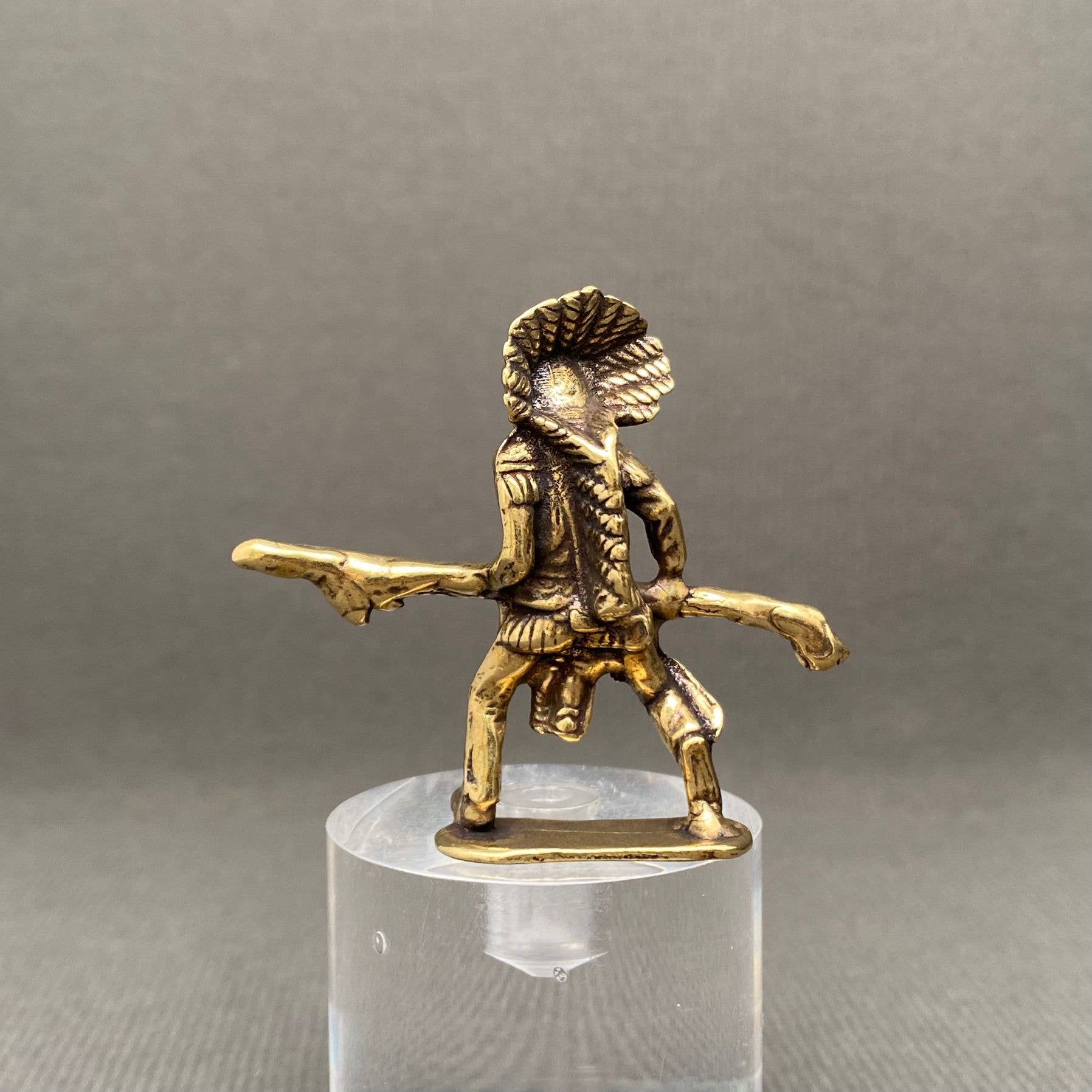 Brass Indian Warriors Crafts Decoration Desktop Ornaments