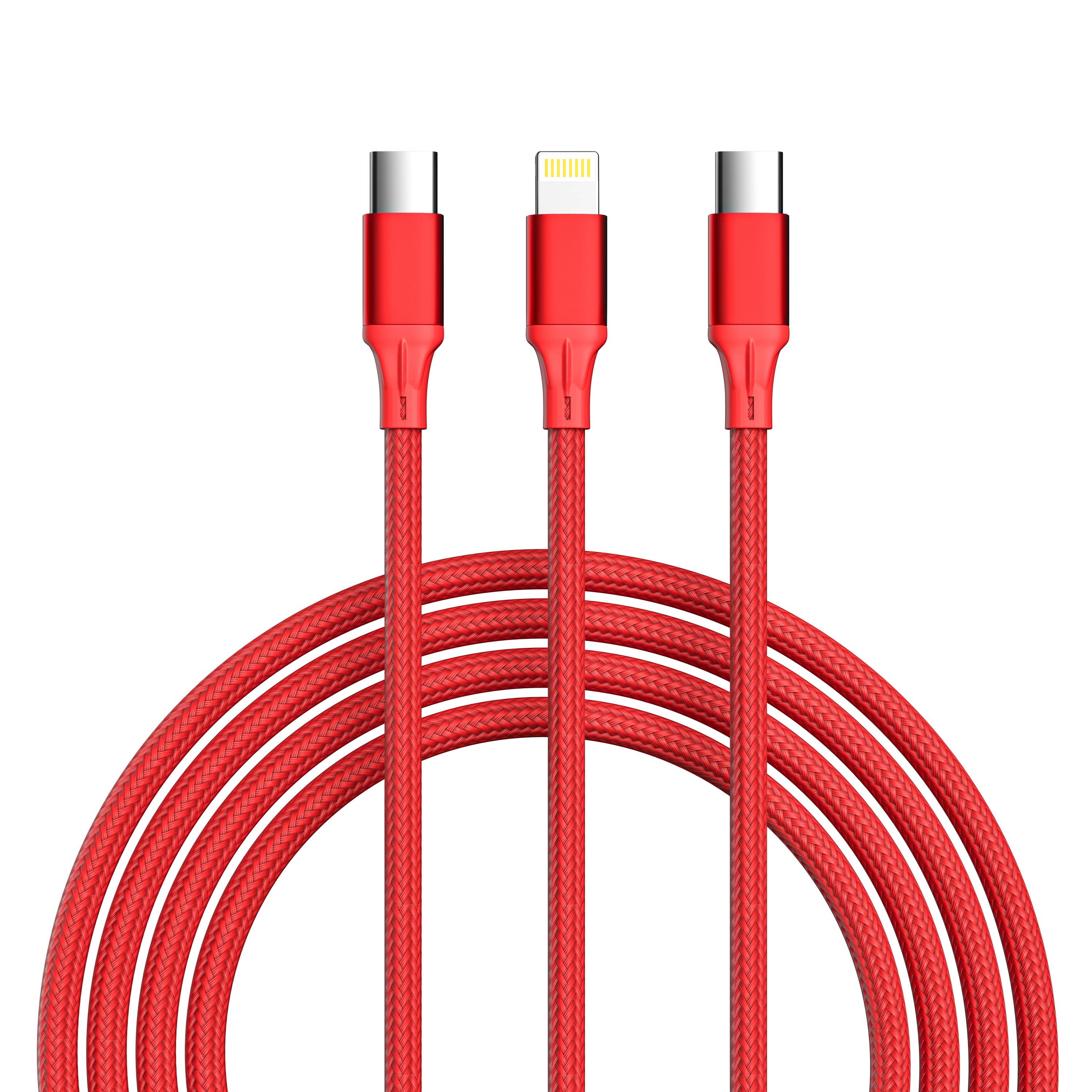 3-in-1 Cable For IPhone/Ipad & Android Devices - Retail Pack