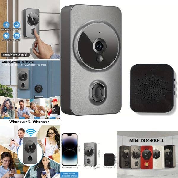 Wireless Doorbell Camera - Colors May Vary - Working APP