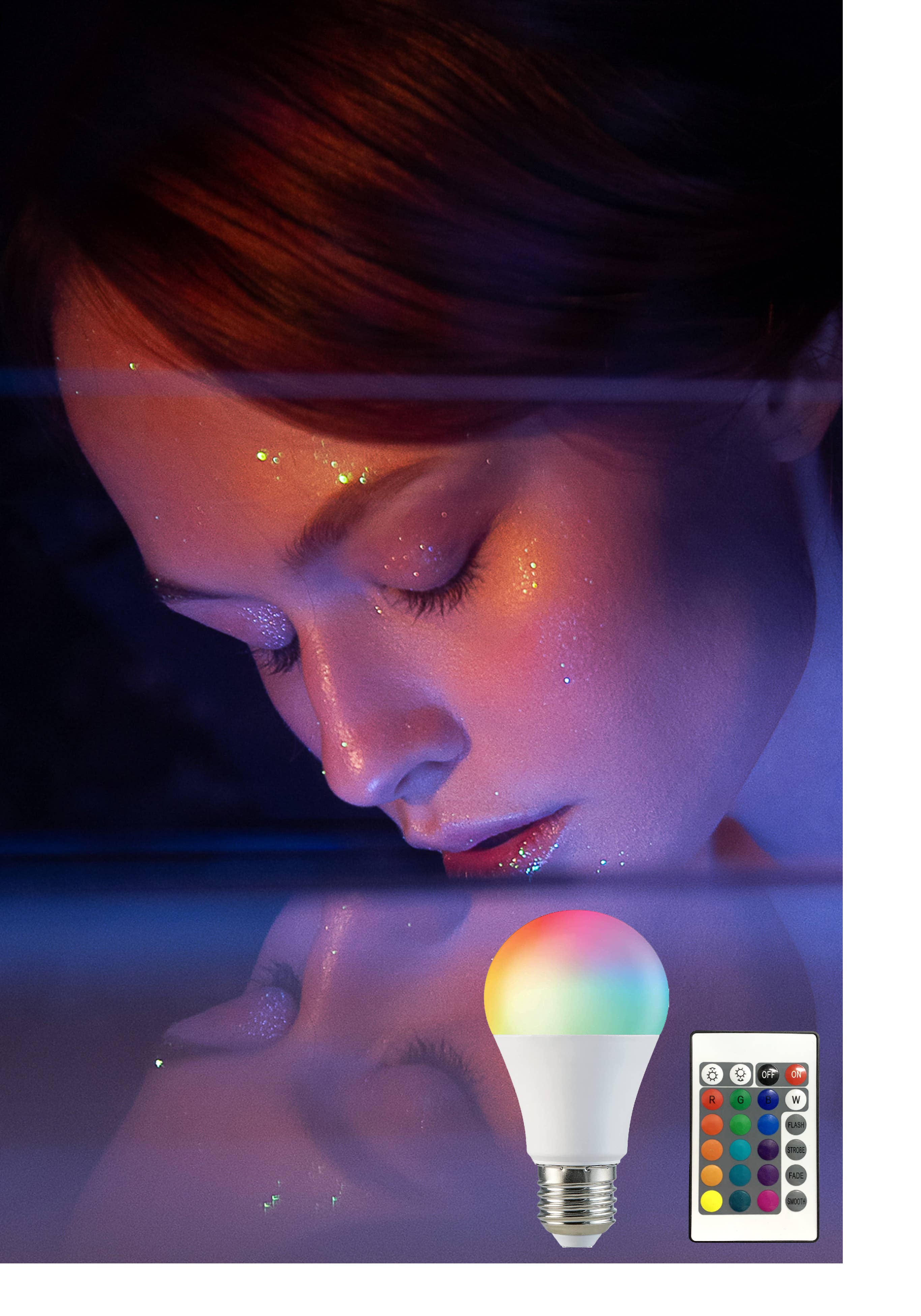 2-Pack Smart Home Multi-Color LED A19 Bulb 5W- Retail Pack