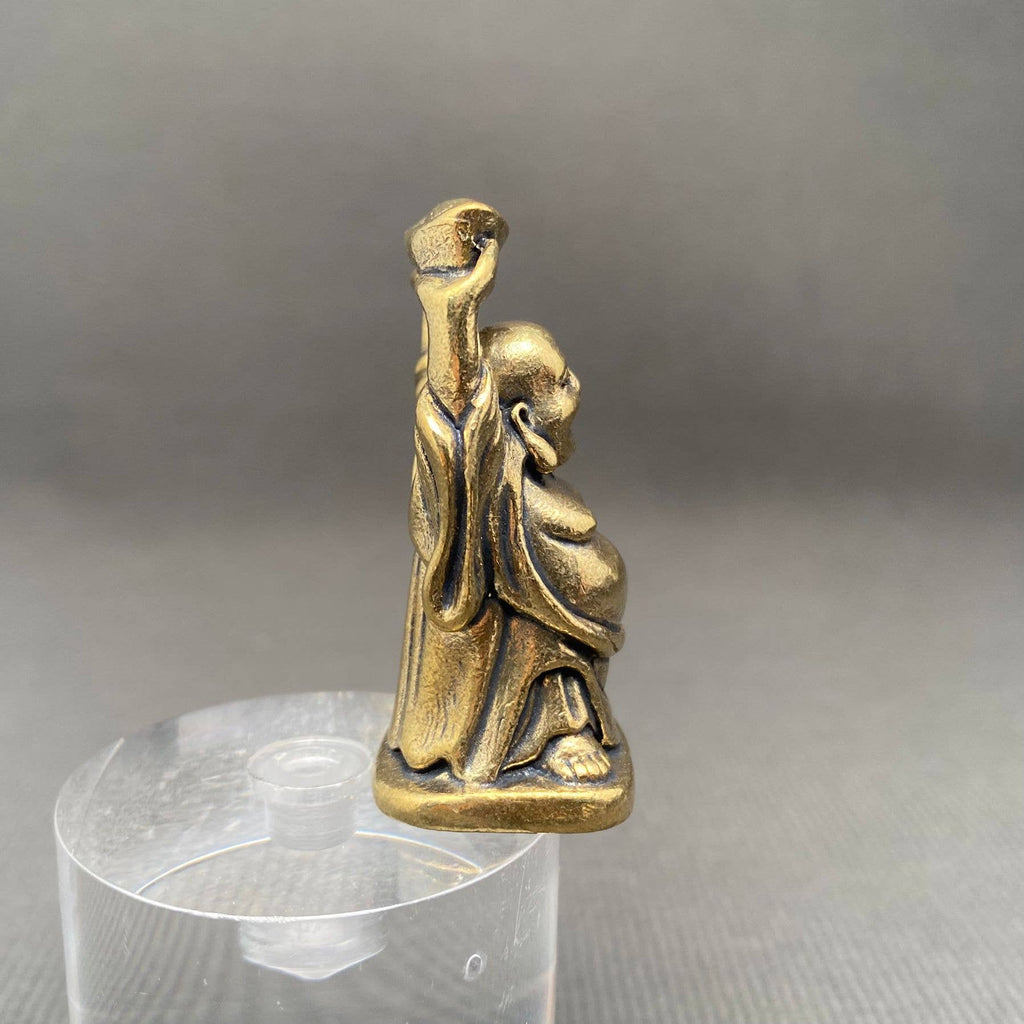 Brass Maitreya Buddha Crafts Desktop Ornaments Decoration