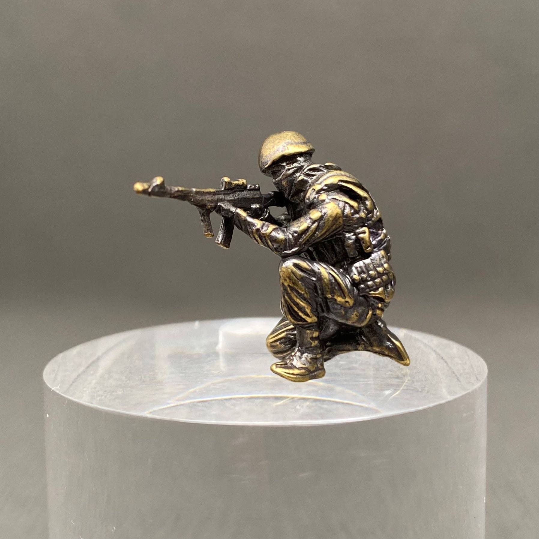 Brass Soldier Crafts Decoration Desktop Ornaments