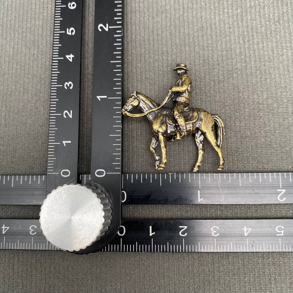 Brass Escort On Horseback Crafts Decoration Desktop Ornaments