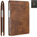 Vootai Leather Wallets - #U4Y3 - Light Brown - The Crazy