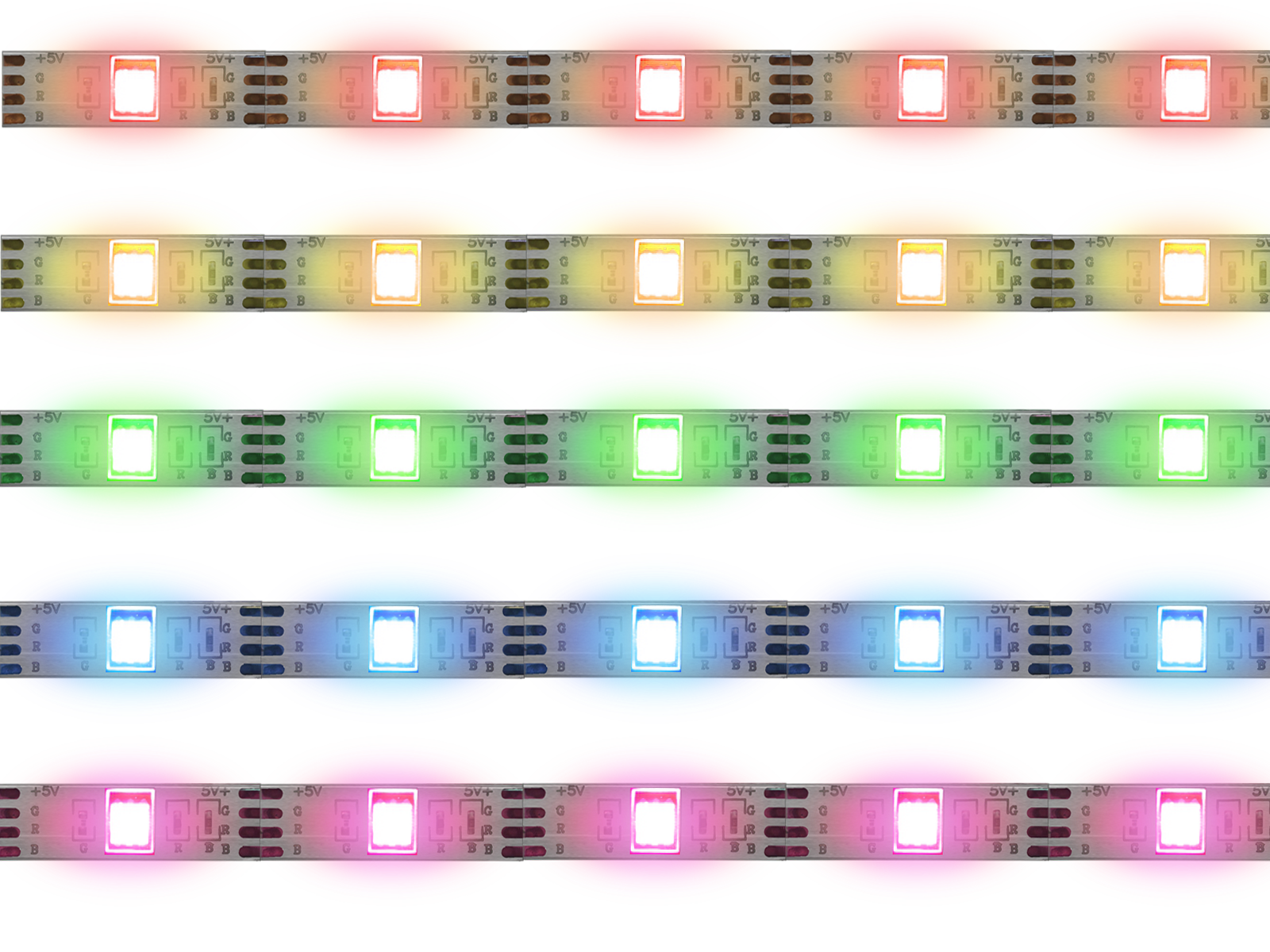 Sound Activated Multi-Color LED Light Strips- 15/20/30/50 ft