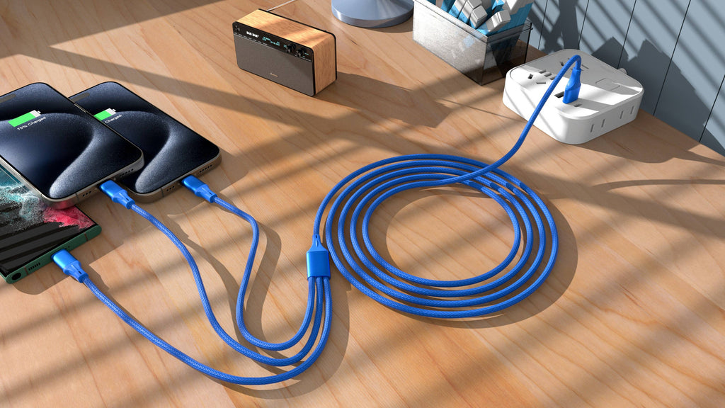 3-in-1 Cable For IPhone/Ipad & Android Devices - Retail Pack