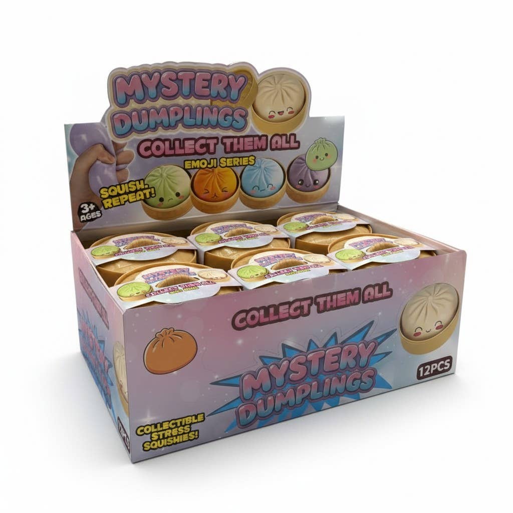 Mystery Squishy Dumplings - Emoji Series 12ct