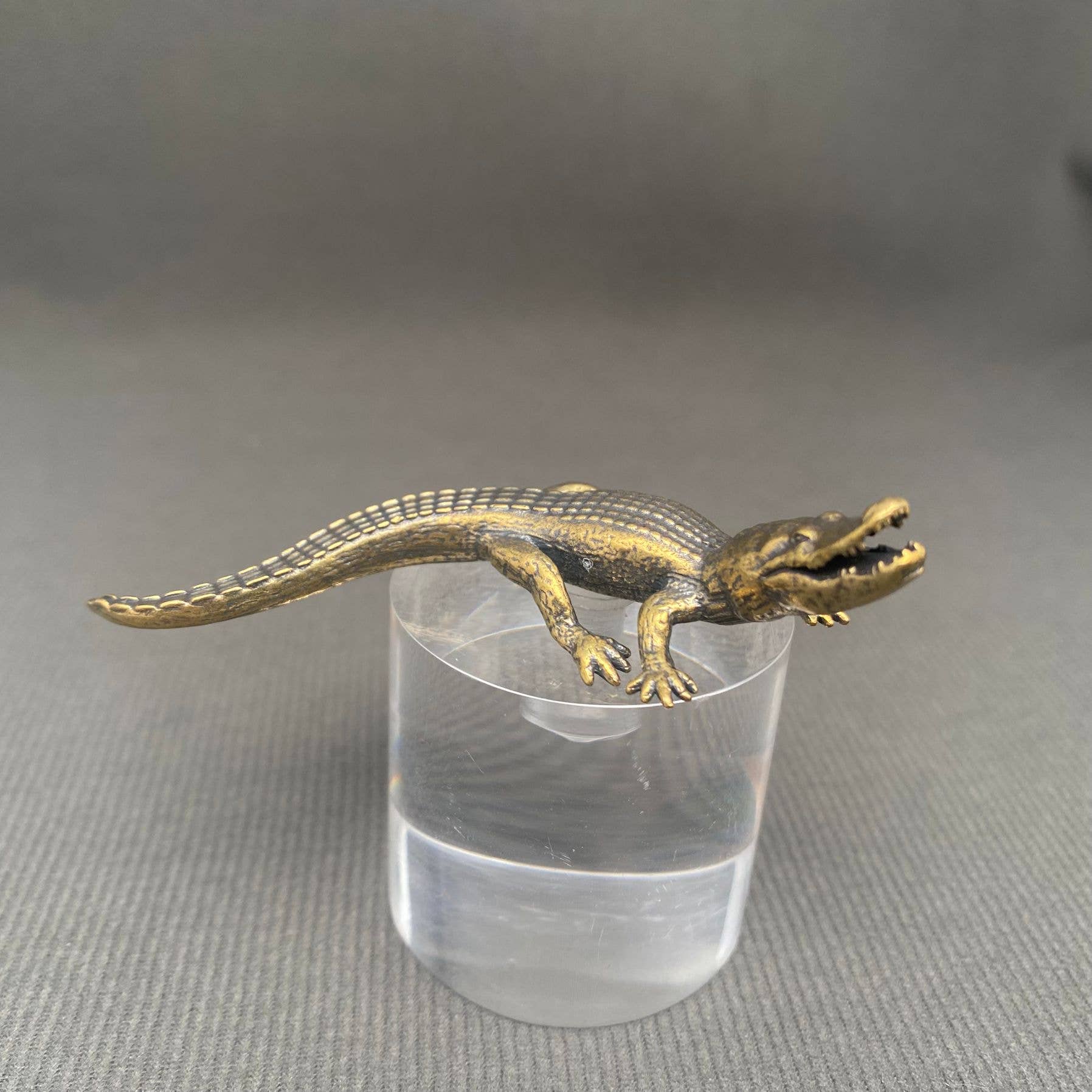 Brass Crocodile Crafts Desktop Ornaments Decoration