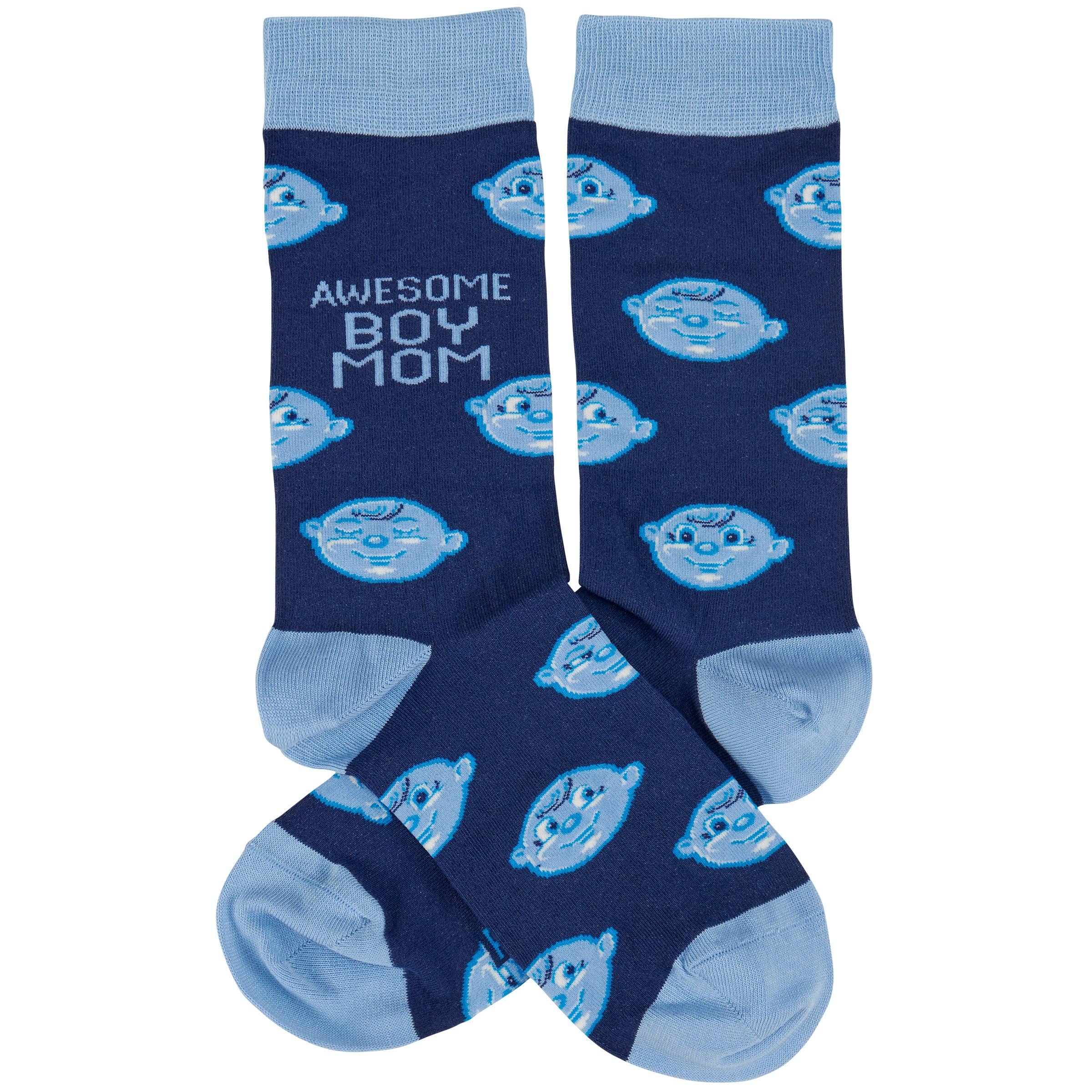 Awesome Boy Mom Socks
