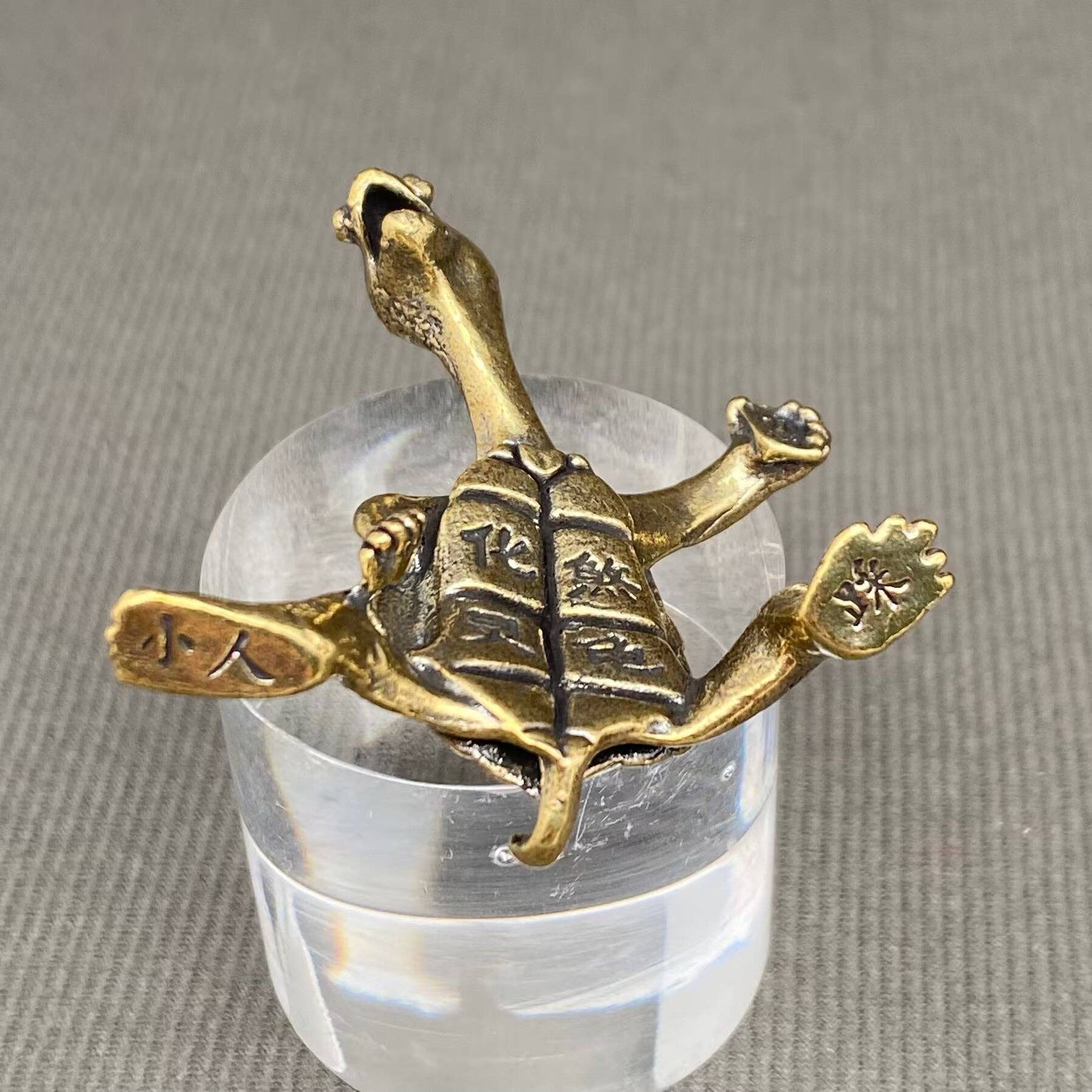 Chinese Style Brass Turtle Crafts Decoration Desktop Ornaments