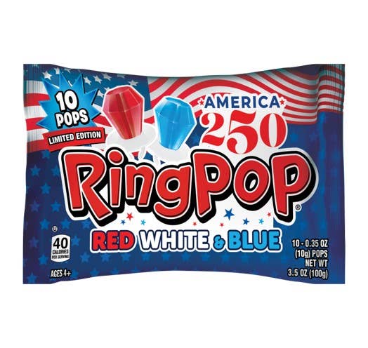 America 250 Red, White & Blue Ring Pop