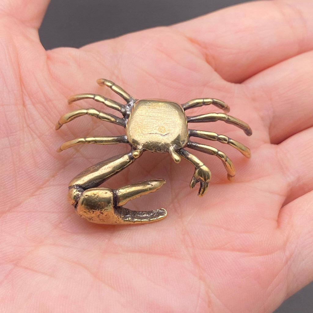 Brass Giant Claw Crab Crafts Decoration Desktop Ornaments